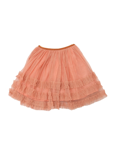 Caramel Baby And Child Glittered Stretch Tulle Skirt Coral Luisaviaroma
