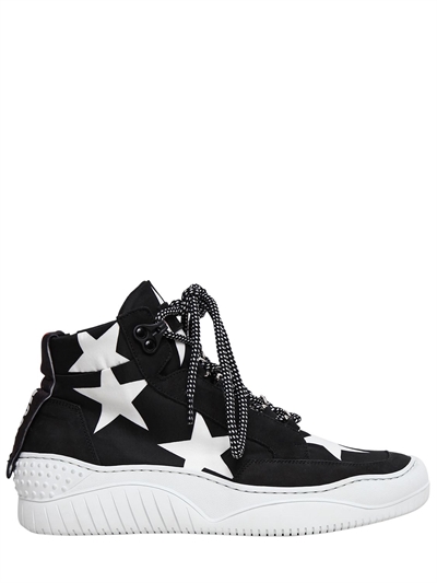 40毫米星星人造橡胶&麂皮运动鞋