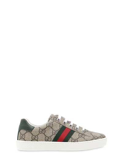 Willing Holdall toxicity Gucci - Gg supreme canvas sneakers - Beige | Luisaviaroma