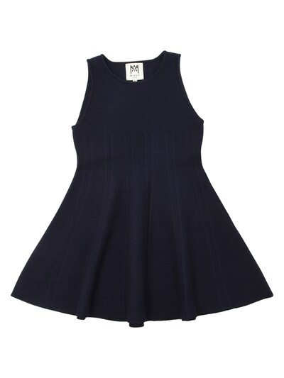 Milly Minis - Viscose cable knit dress ...
