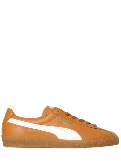 Puma Select TeKu Og Leather Retro Handball Sneakers Mustard Men Shoes 2018 new shoes series Puma Select TeKu Og Leather Retro Handball Sneakers Mustard Men Shoes 2018 new shoes series