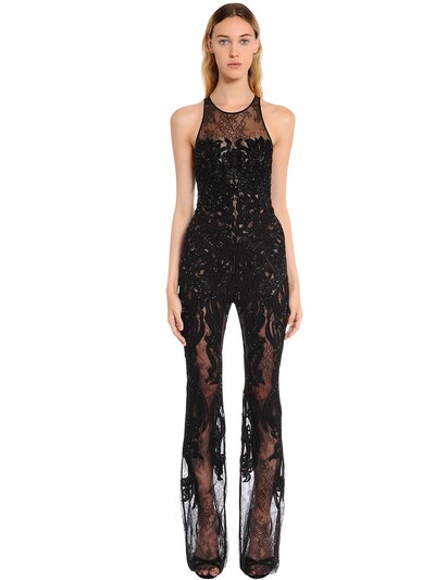 lace and beads jumpsuit