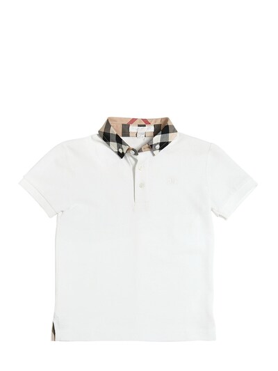 burberry button down white