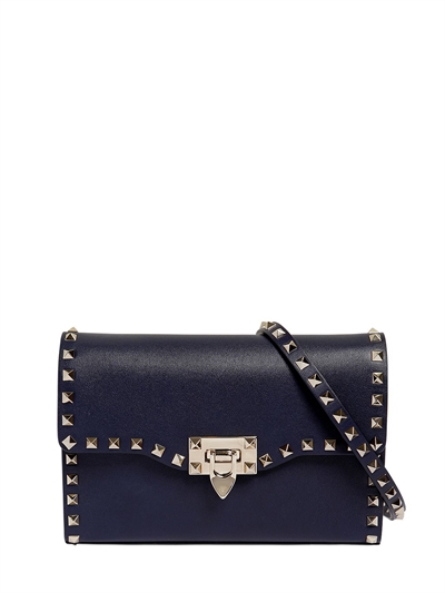 "rockstud"皮革单肩包