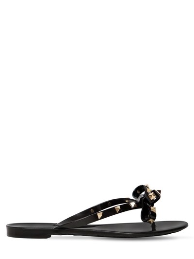 valentino flip flops black