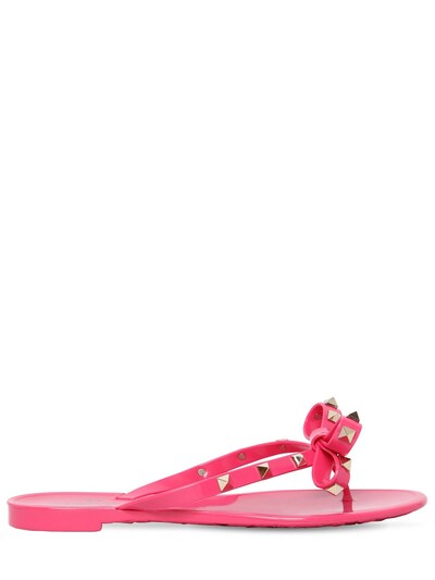 valentino pink flip flops