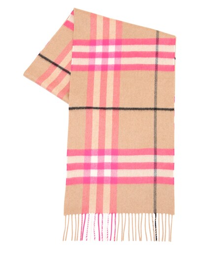 giant check cashmere scarf