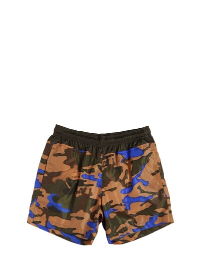 moncler camo swim shorts