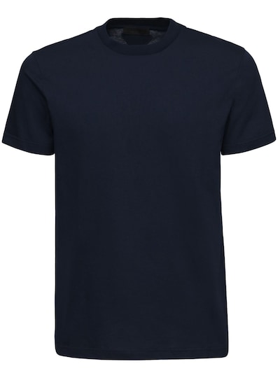 Prada - 3 pack cotton jersey t-shirts - Navy | Luisaviaroma