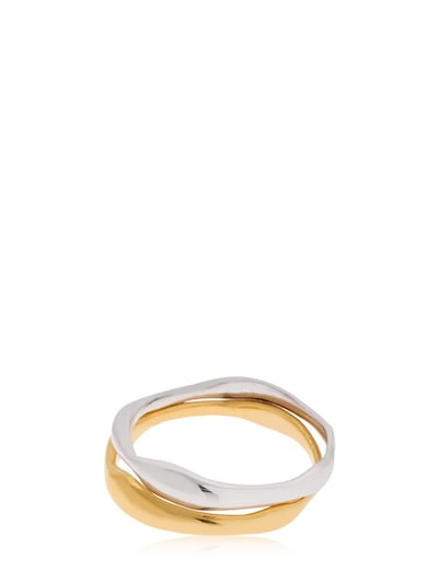 gold and silver ring