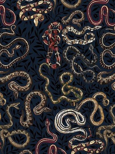 House Of Hackney Serpentis Wallpaper Multicolor Luisaviaroma