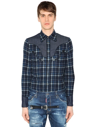 dsquared2 western shirt