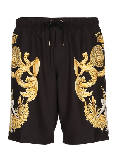 versace baroque swim shorts