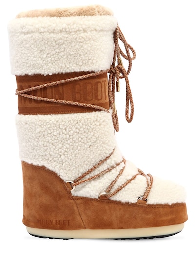 suede and shearling boots