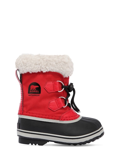 sorel canvas boots