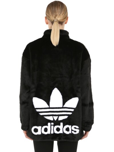 adidas faux fur hoodie