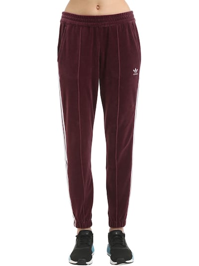 adidas velvet track pants