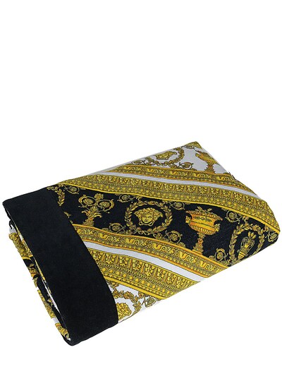 Versace Serviette De Plage I Heart Baroque Noiror Luisaviaroma