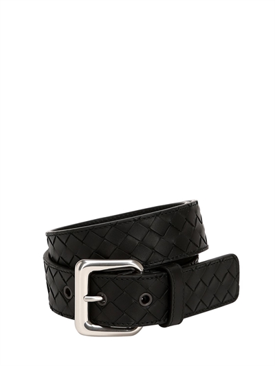 BOTTEGA VENETA - 35MM INTRECCIATO LEATHER BELT