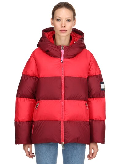 tommy hilfiger stripe parka