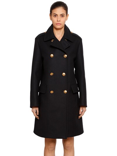 Givenchy - Double breasted wool coat - | Luisaviaroma
