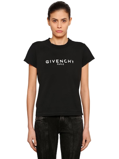 Givenchy - Vintage logo printed jersey t-shirt - | Luisaviaroma