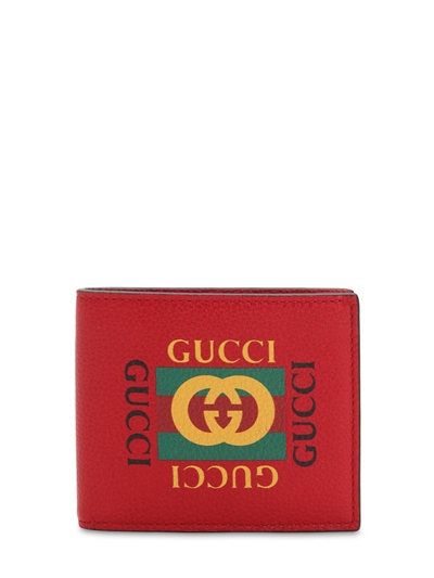 GUCCI - VINTAGE LOGO LEATHER WALLET