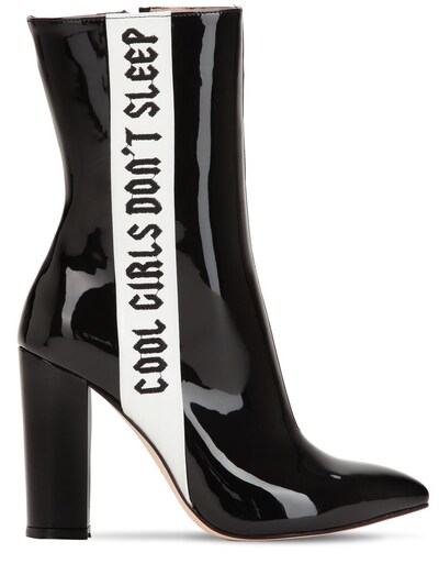 girls patent leather boots