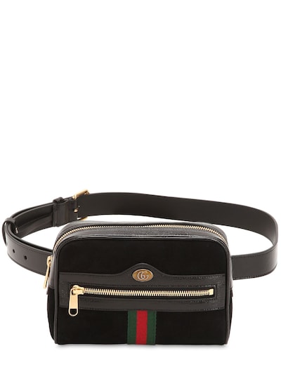 Gucci - Ophidia suede belt bag - Black 