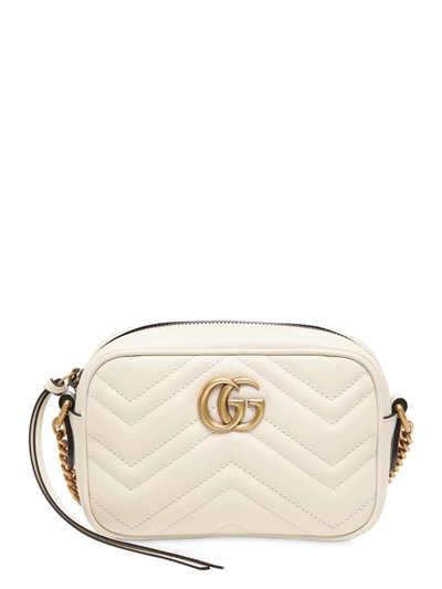 gucci marmont mini camera bag white