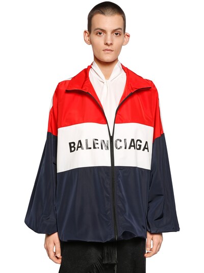 Balenciaga Navy Logo Track Jacket $950 SSENSE Lyst