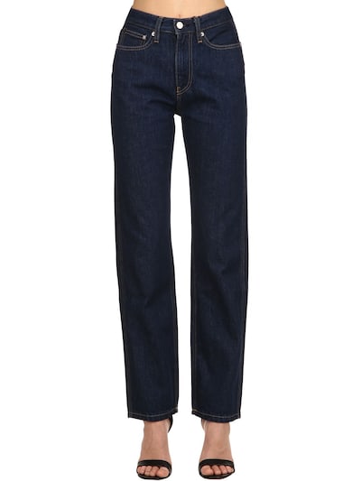 calvin klein jeans high rise straight leg jean