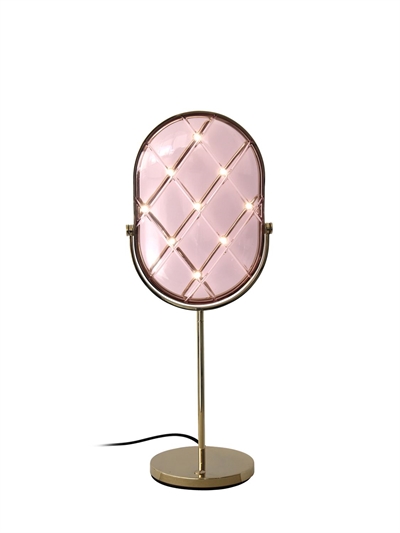 pink gold lamp