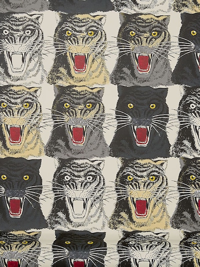 Tiger Face Print Wallpaper
