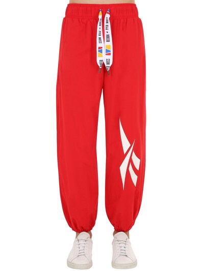 reebok trousers red