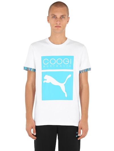 turquoise puma shirt