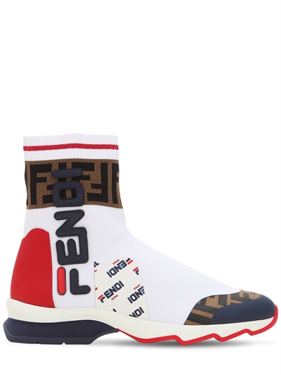 sock sneakers fendi