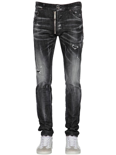 dsquared jeans black zipper - 62 