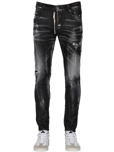 16cm skater cotton denim jeans w 