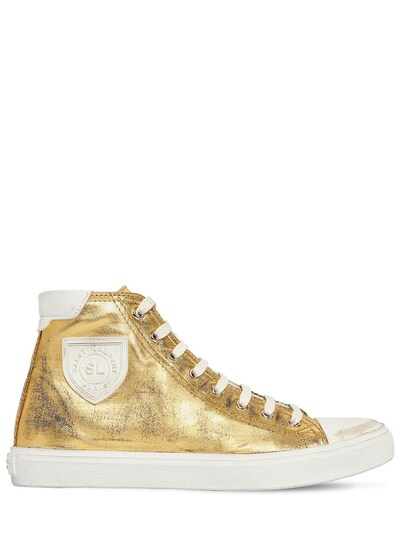 saint laurent gold sneakers