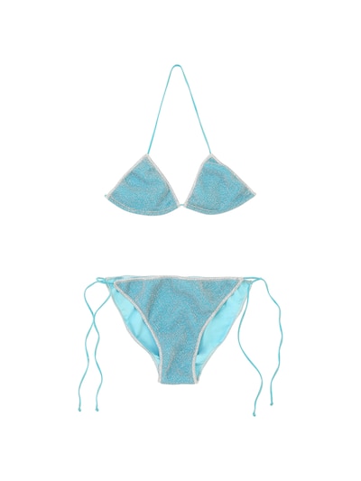 aqua blue swimwear