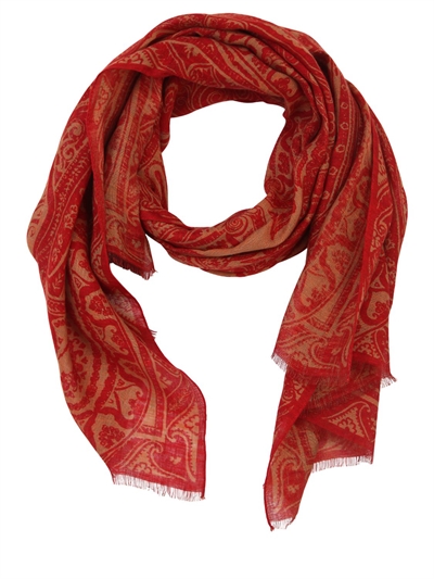 ETRO - LINEN PAISLEY SCARF