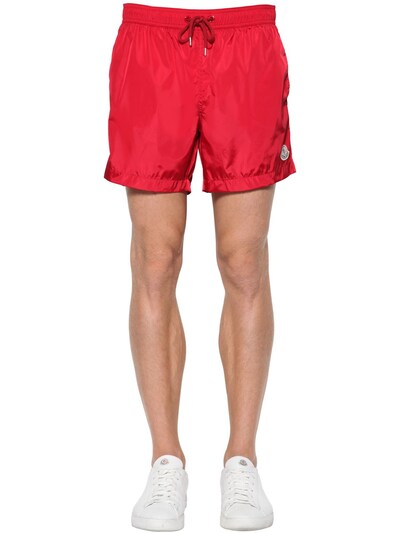 moncler swim shorts red