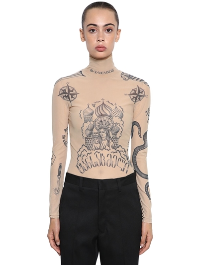sheer beige top