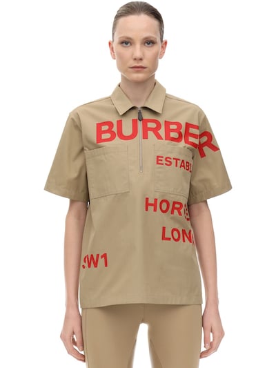 burberry half sleeve shirt