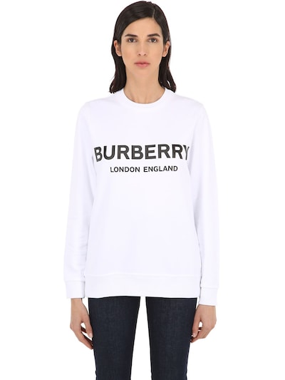 burberry logo print sweatshirt