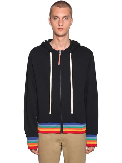 rainbow zip up hoodie