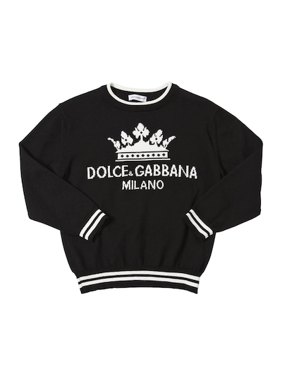 dolce and gabbana black sweater