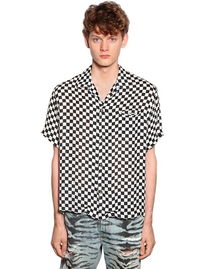 amiri checkered jeans