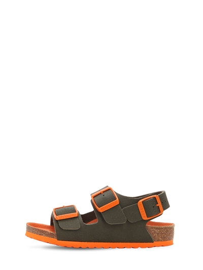 orange birkenstock sandals